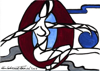 Annina Van Sebroeck painting